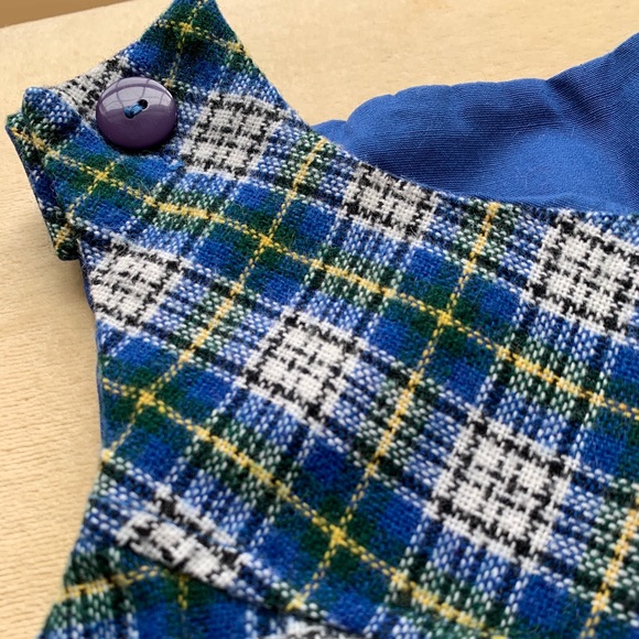 Vintage blue pleated schoolgirl dress - Picture 6 of 8